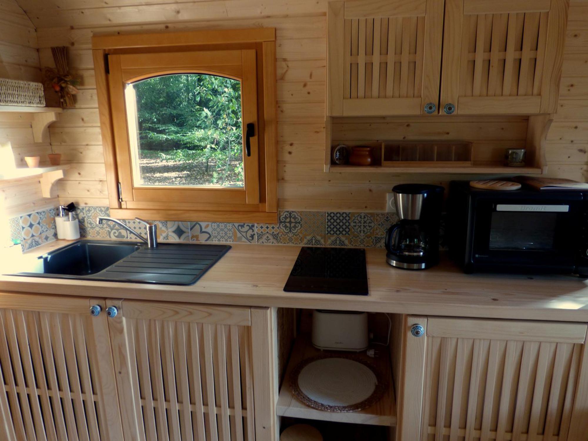 Roulotte Les Deux Geais Villa Sainte-Opportune-du-Bosc Kültér fotó