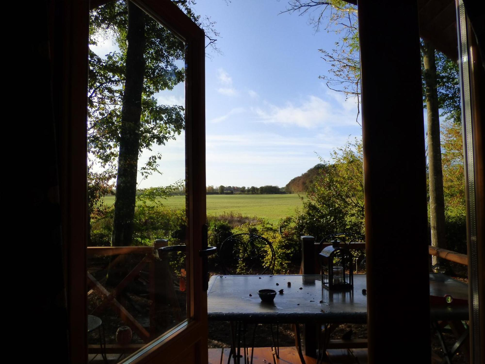 Roulotte Les Deux Geais Villa Sainte-Opportune-du-Bosc Kültér fotó